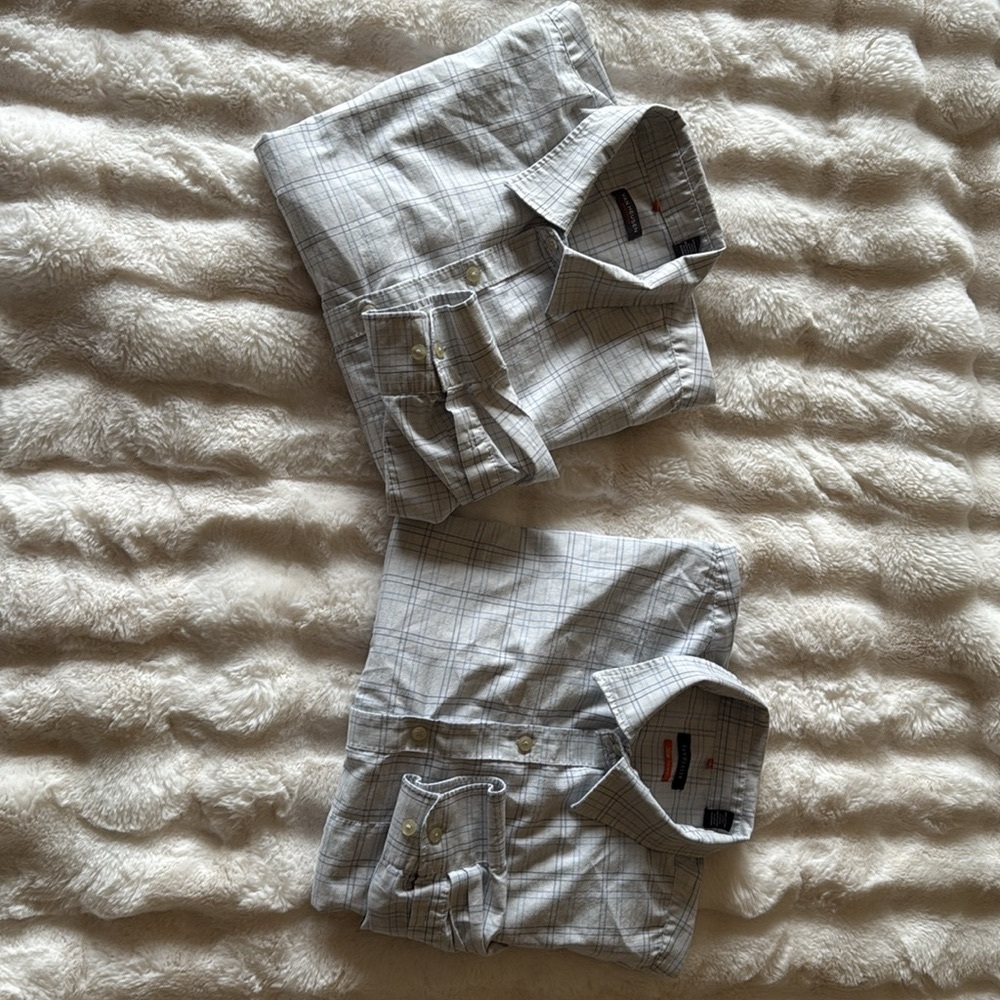 Van Heusen Gray Casual Button Down Shirt